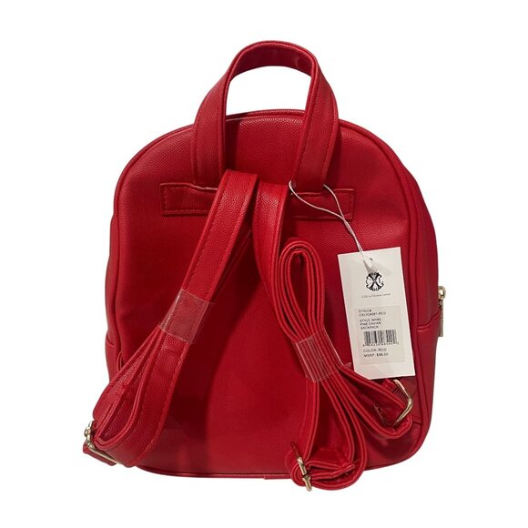 CXL Christian Lacroix Red Backpack Streetwear Mini Vegan Leather Logo Travel Bag - Picture 4 of 10